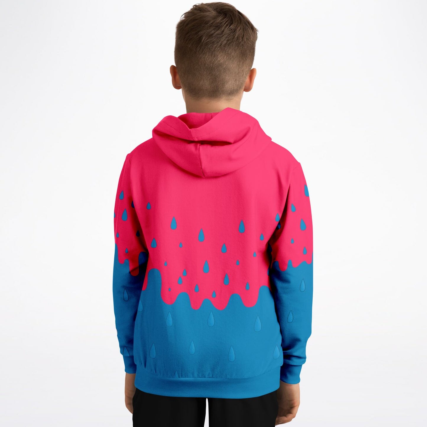Rink Drip Youth Hoodie – Pink & Blue Drop Edition