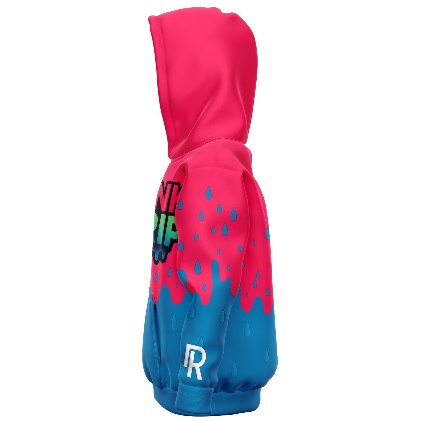 Rink Drip Youth Hoodie – Pink & Blue Drop Edition