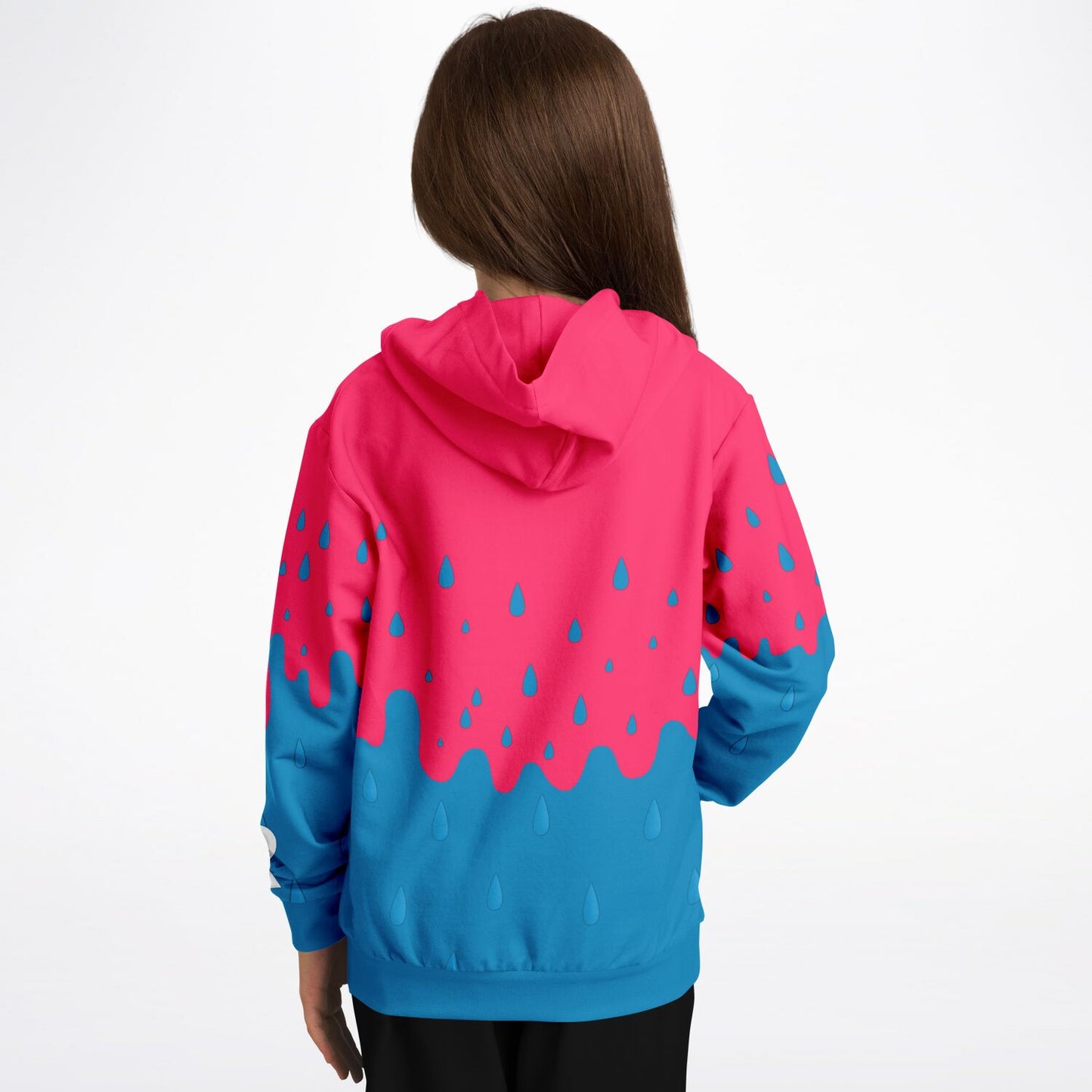 Rink Drip Youth Hoodie – Pink & Blue Drop Edition