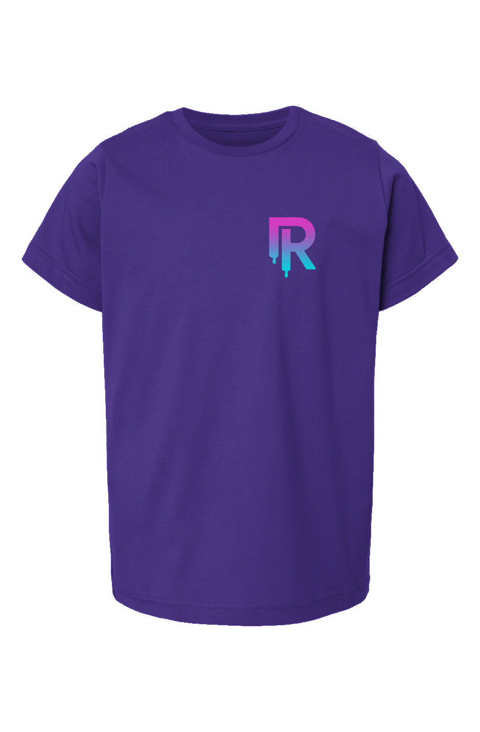 Rink Drip Youth Tee: Neon Logo Edition