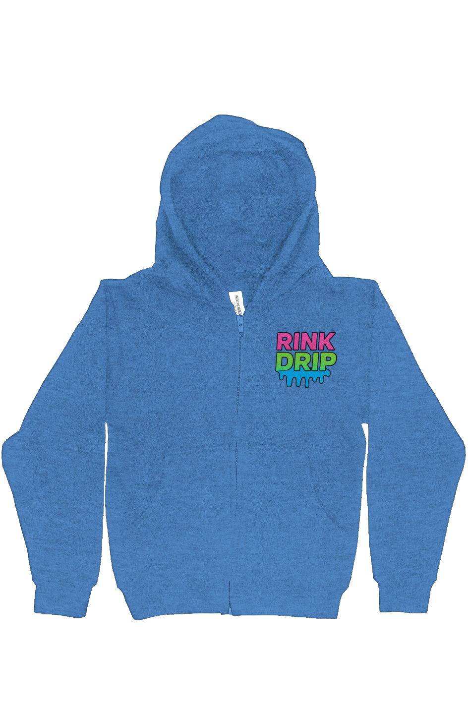 Rink Drip Youth Full-Zip Hoodie – Neon Edition