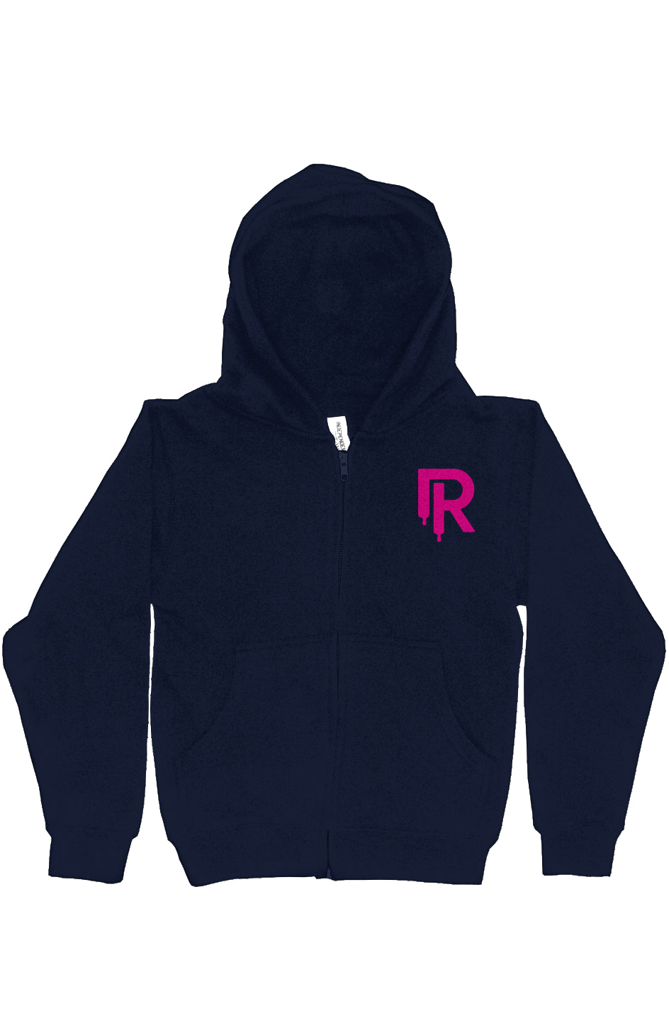 Rink Drip Youth Zip Hoodie - Neon Splash Edition