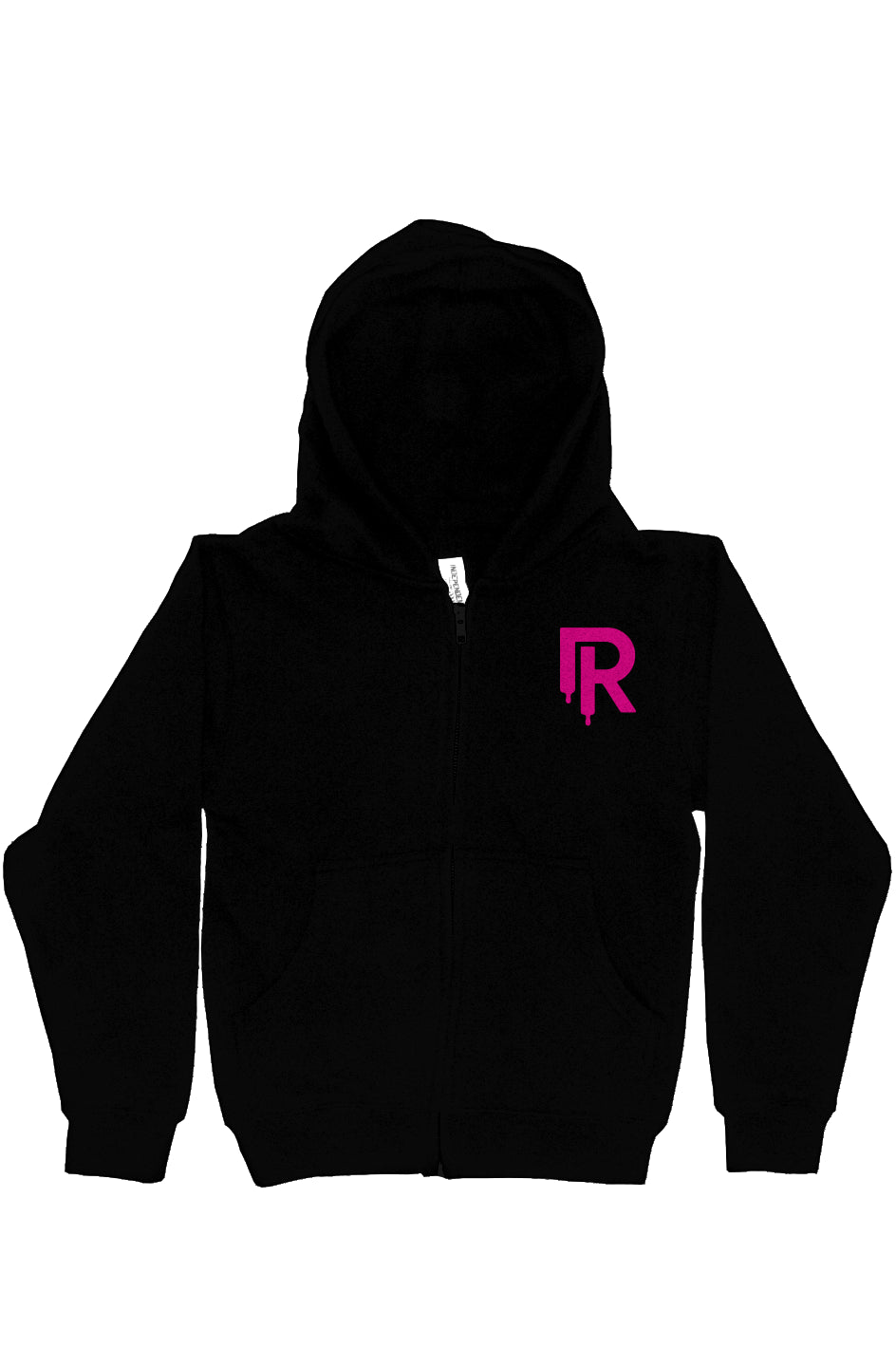 Rink Drip Youth Zip Hoodie - Neon Splash Edition
