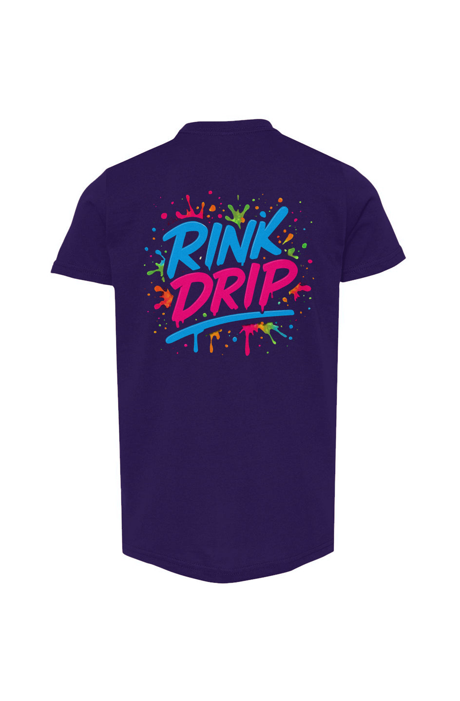 Rink Drip Youth Tee - Neon Splash Edition