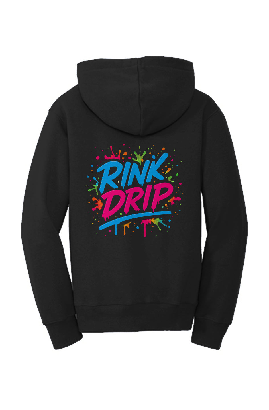 Rink Drip Youth Hoodie - Neon Splash Edition