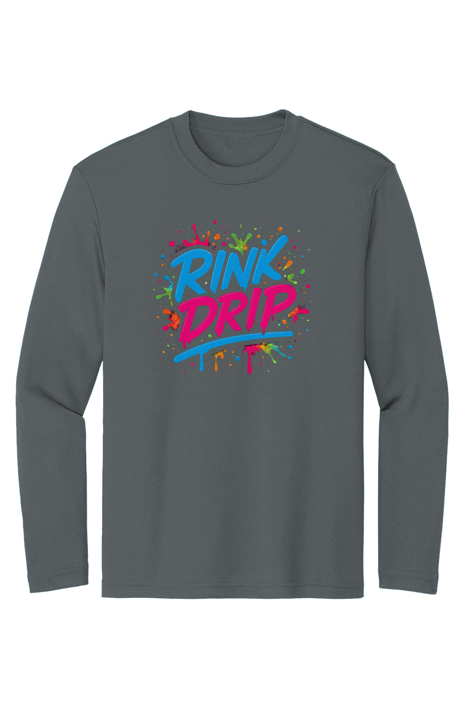 Rink Drip Youth Long Sleeve Tee - Neon Edition