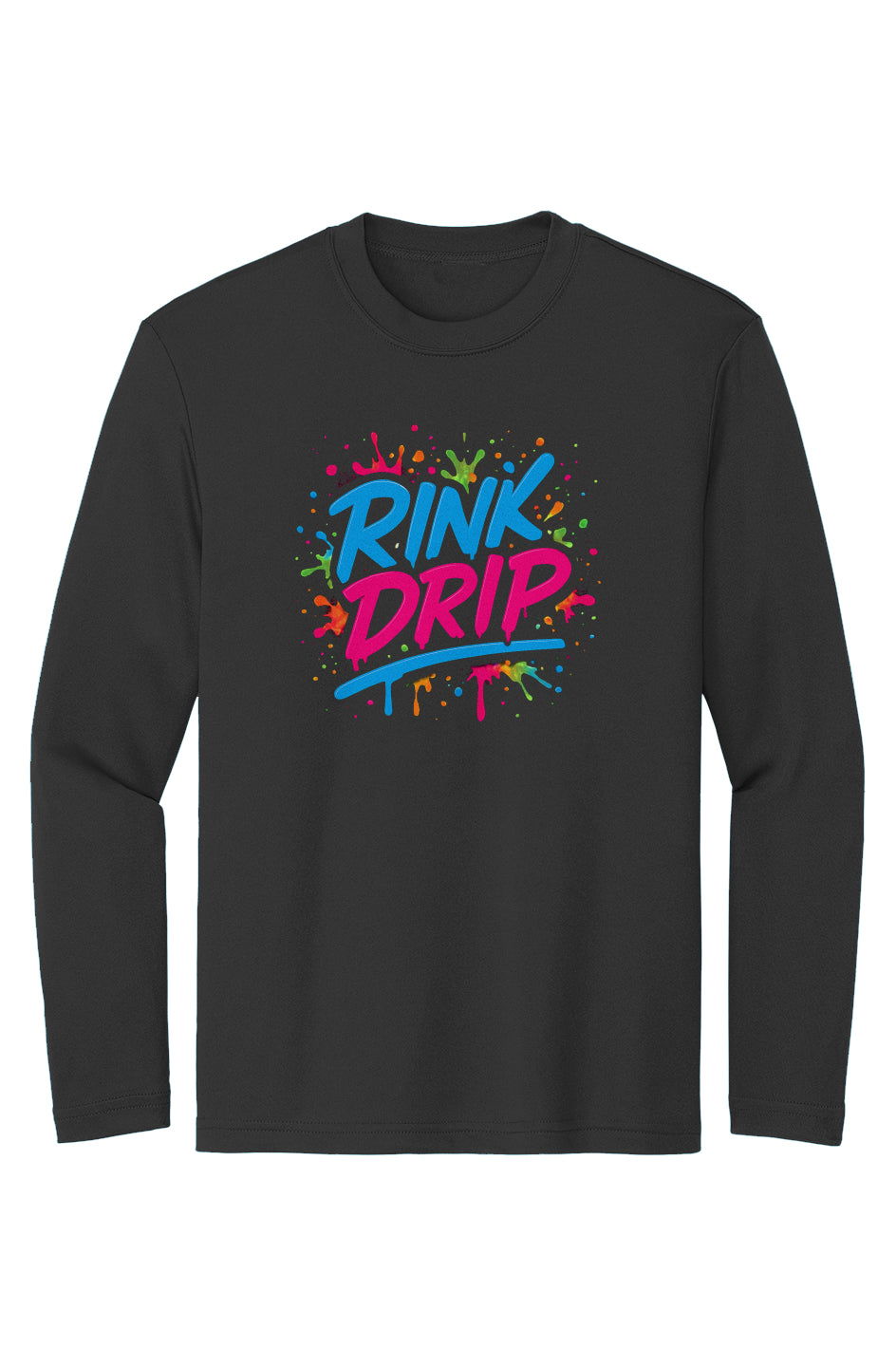 Rink Drip Youth Long Sleeve Tee - Neon Edition