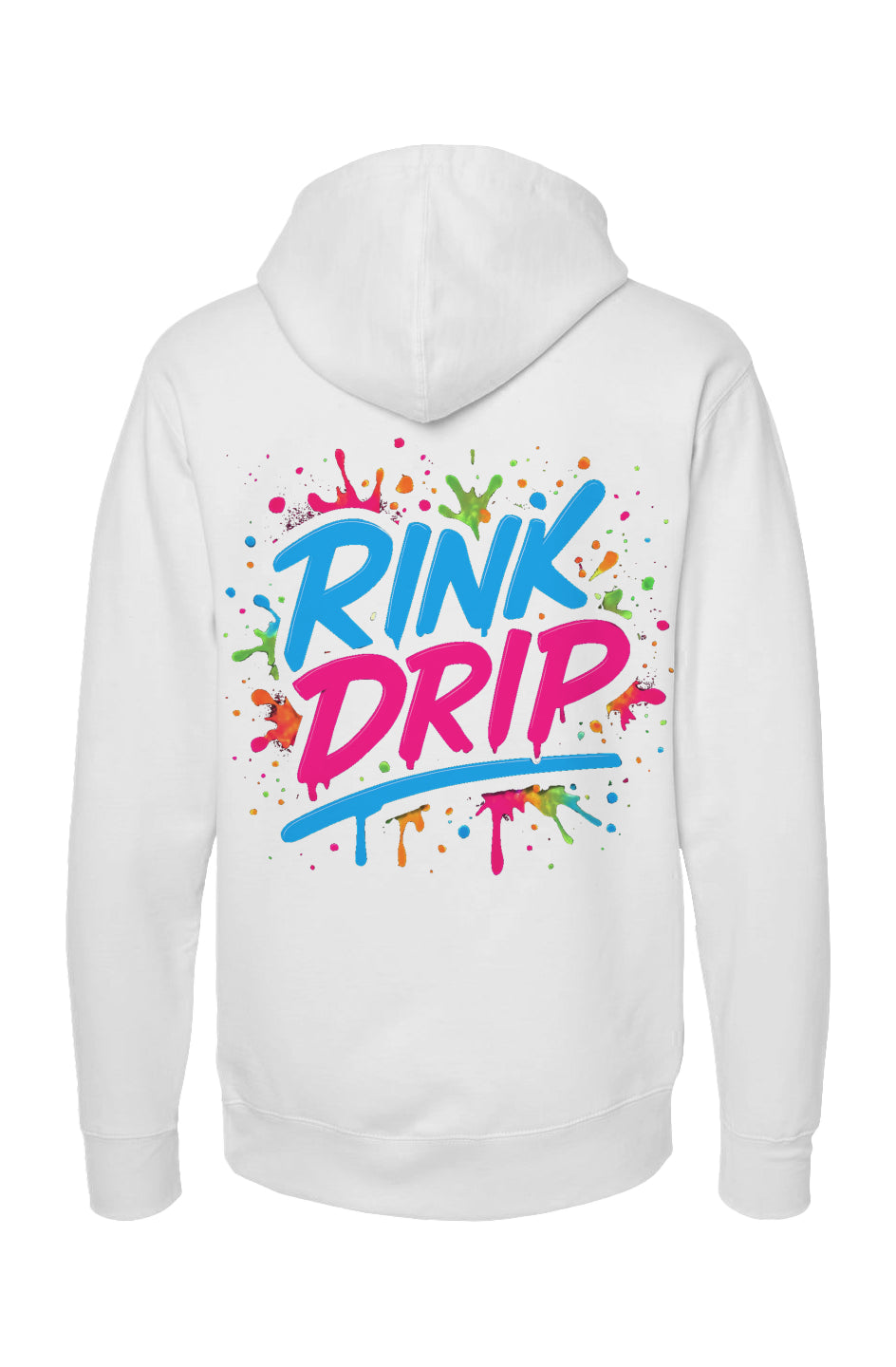 Rink Drip Fleece Hoodie – Neon Splash Edition