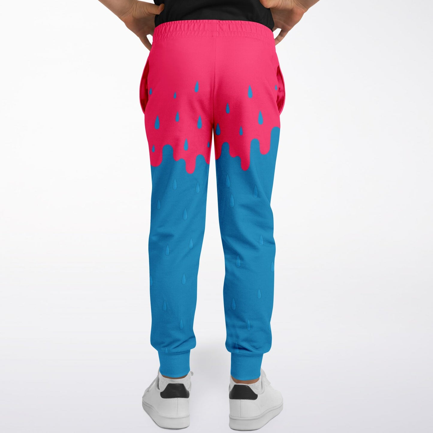 Rink Drip Youth Joggers - Pink & Blue Drop Edition