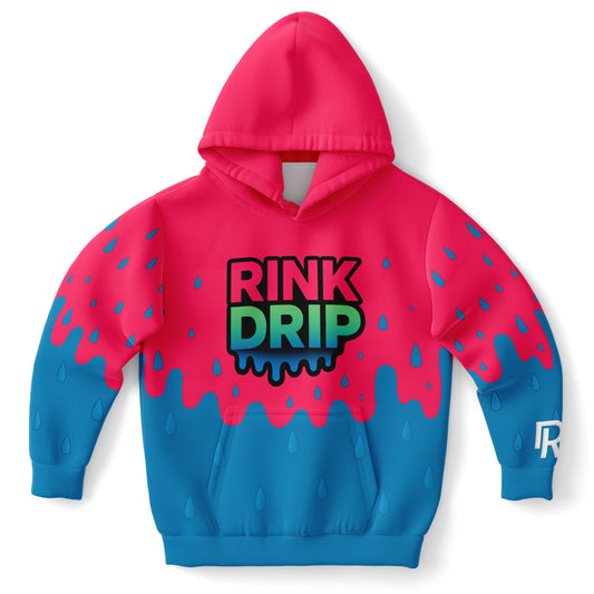 Rink Drip Youth Hoodie – Pink & Blue Drop Edition