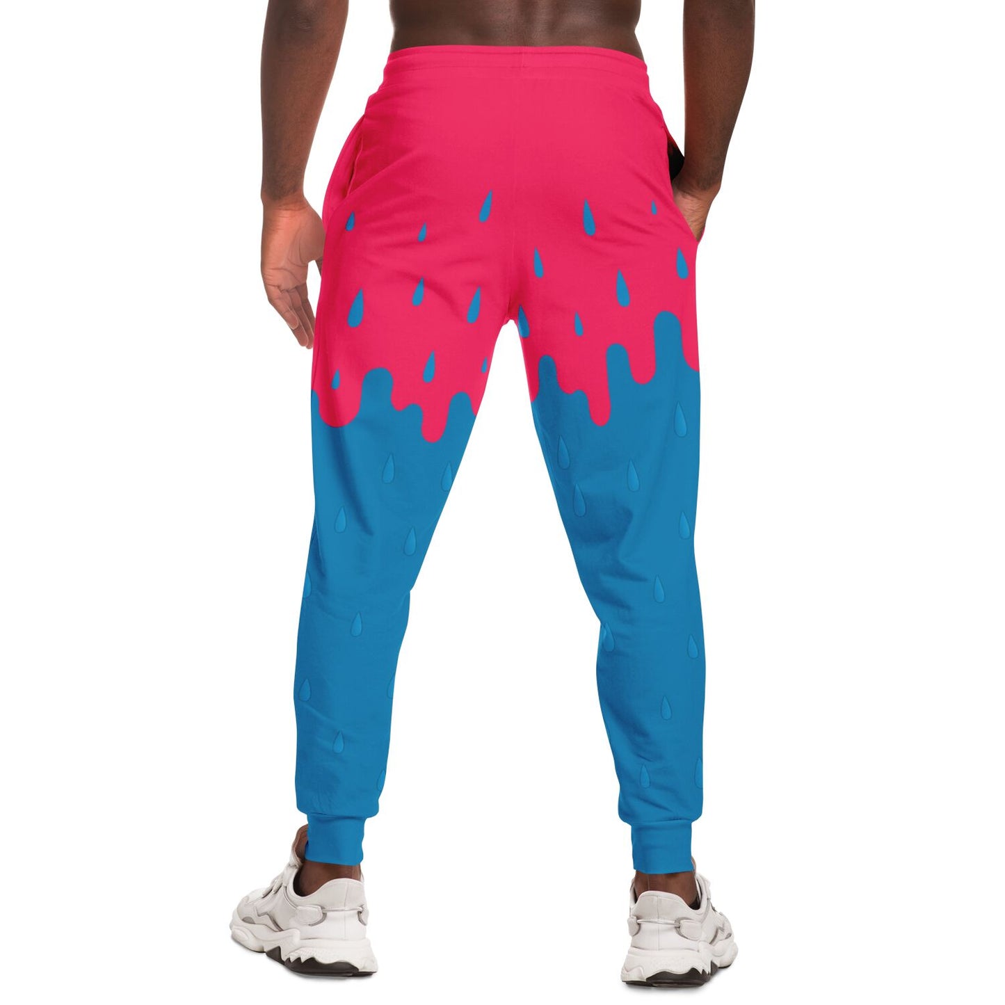 Rink Drip Adult Joggers – Pink & Blue Drop Edition
