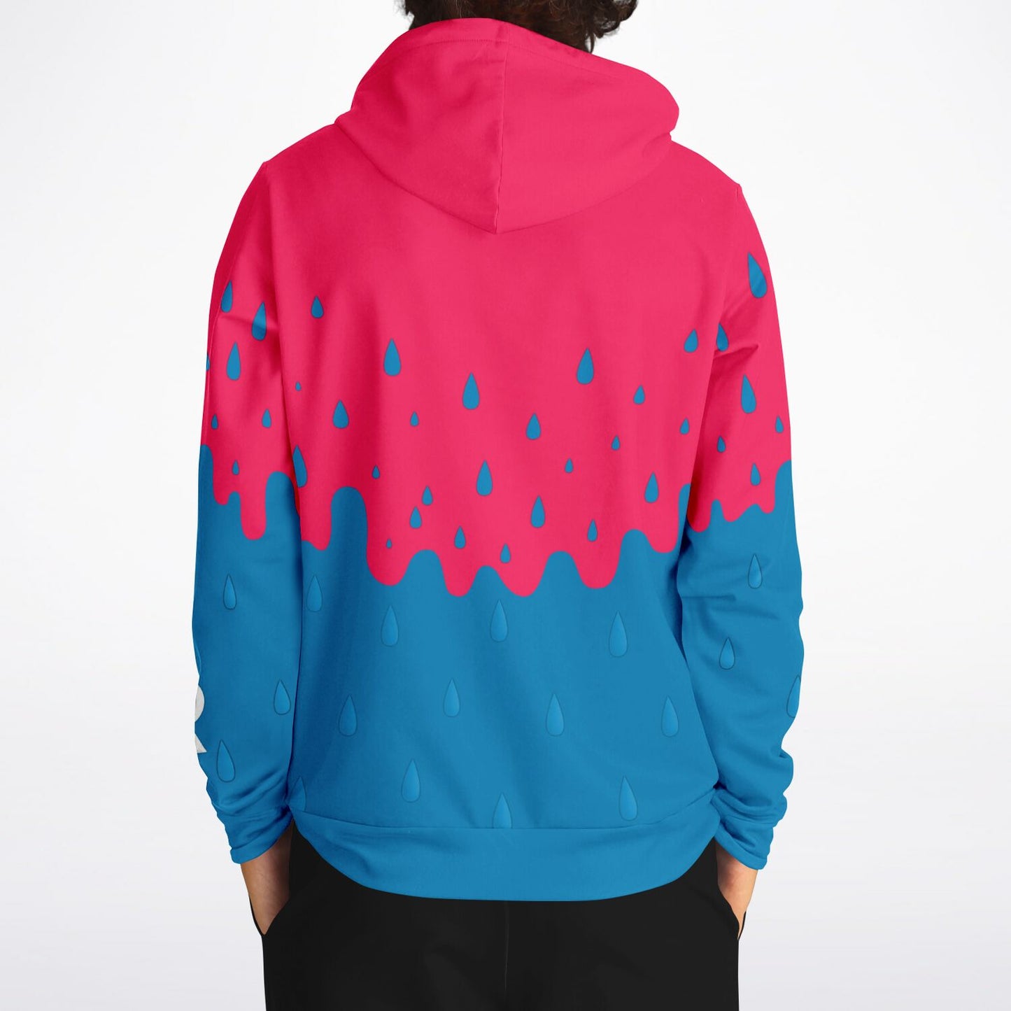 Rink Drip Adult Hoodie – Pink & Blue Drop Edition