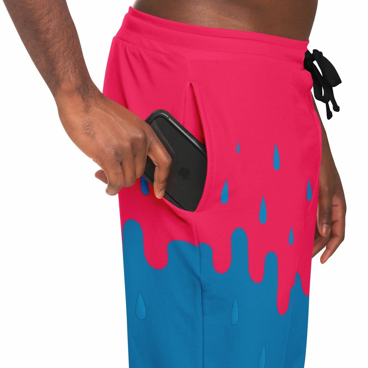 Rink Drip Adult Joggers – Pink & Blue Drop Edition