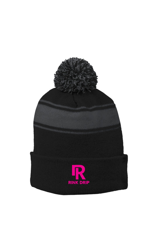 Rink Drip Pom Beanie