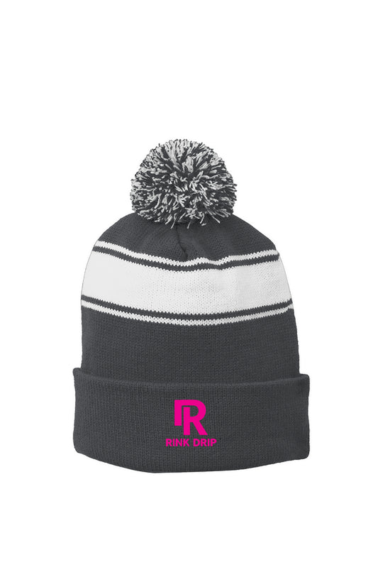 Rink Drip Pom Beanie