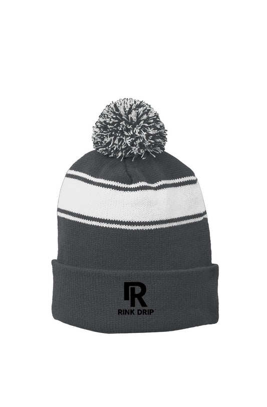 Rink Drip Pom Beanie