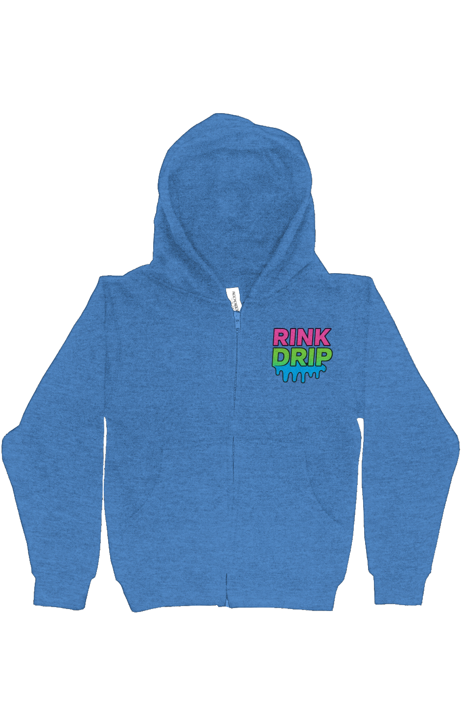 Rink Drip Youth Full-Zip Hoodie – Neon Edition