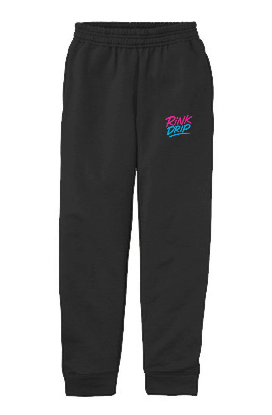 Rink Drip Youth Joggers: Neon Logo