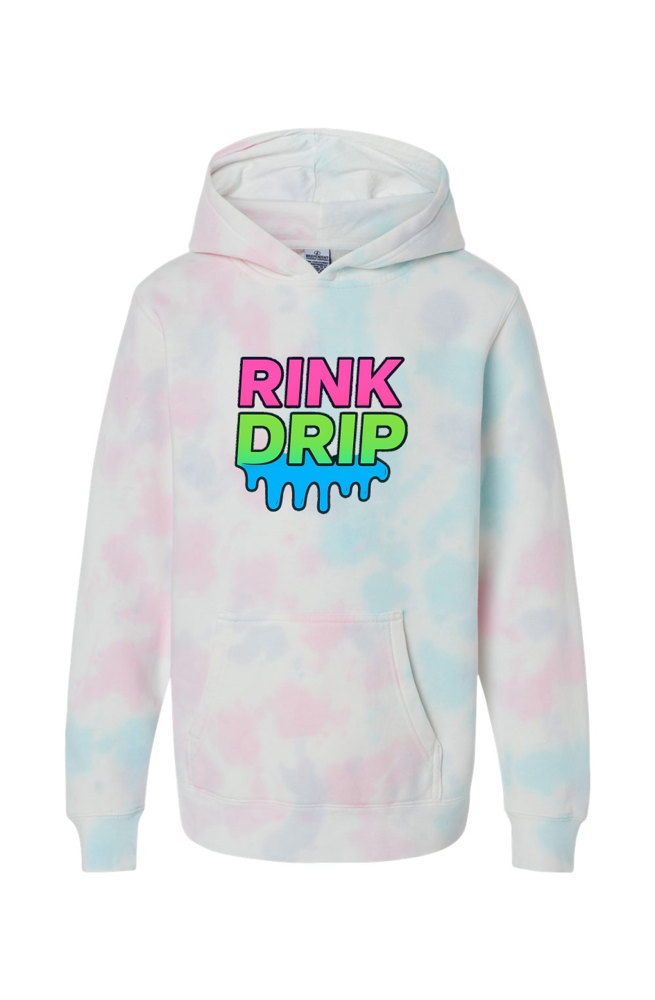 Rink Drip Youth Hoodie - Cotton Candy Neon Edition