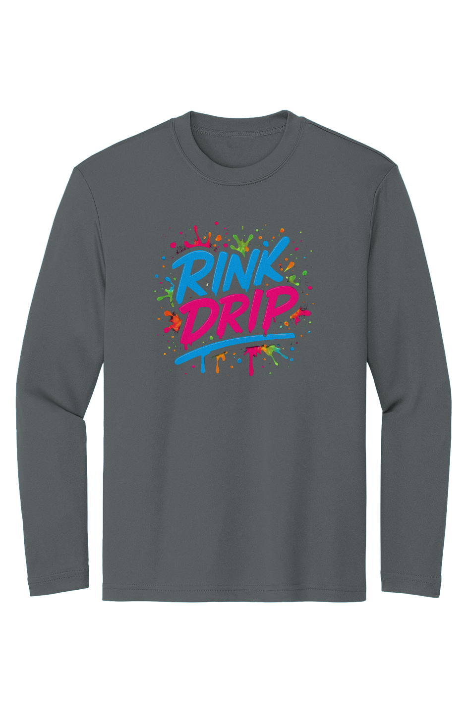 Rink Drip Youth Long Sleeve Tee - Neon Edition
