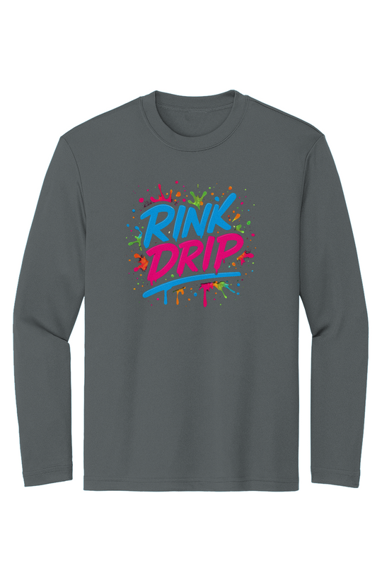 Rink Drip Youth Long Sleeve Tee - Neon Edition