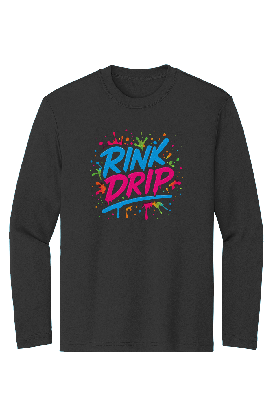 Rink Drip Youth Long Sleeve Tee - Neon Edition