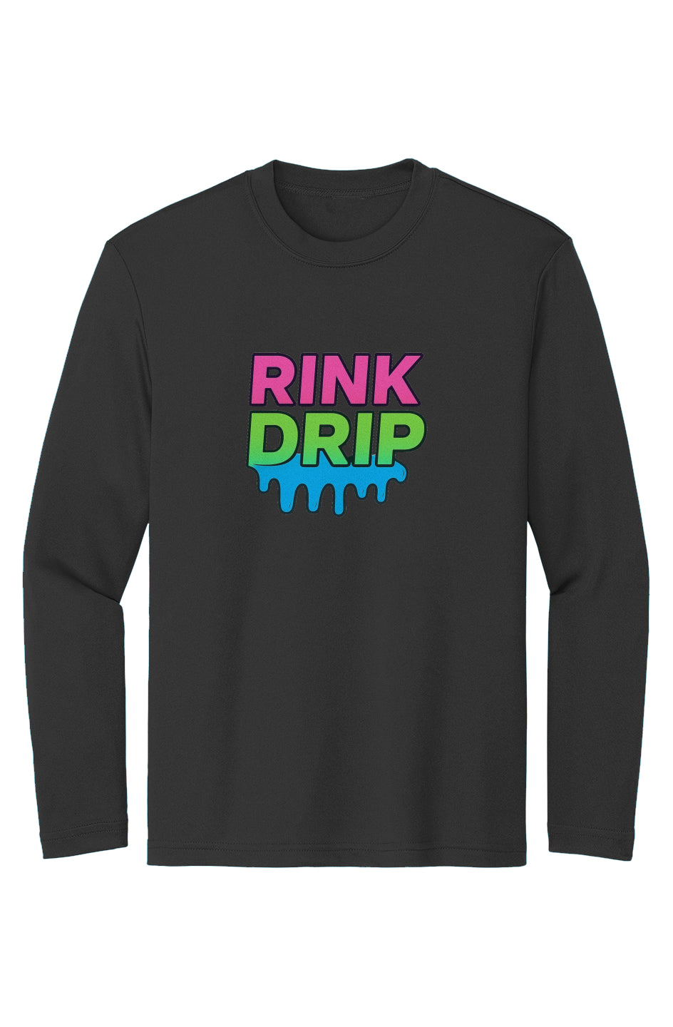 Rink Drip Youth Long Sleeve Tee - Neon Edition