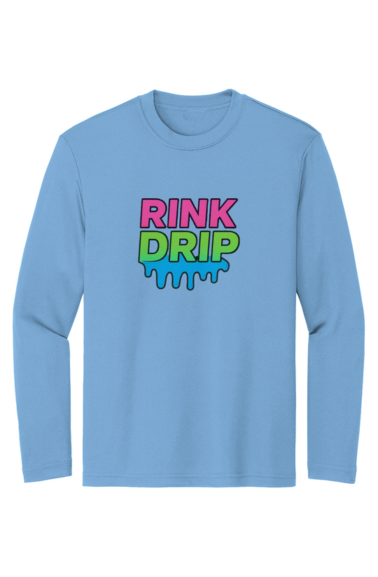 Rink Drip Youth Long Sleeve Tee - Neon Edition