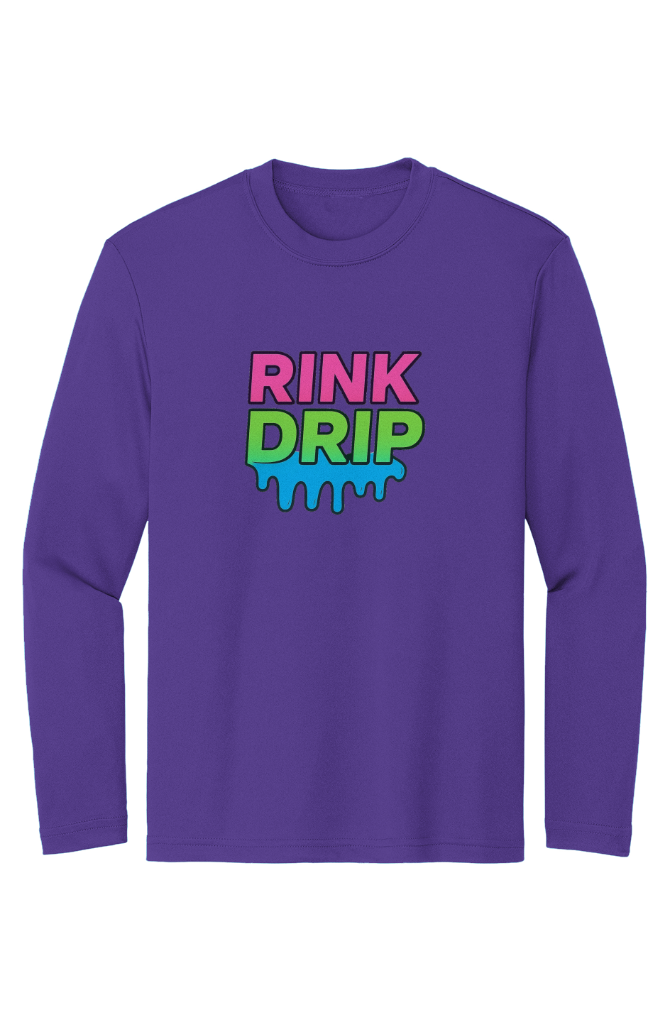 Rink Drip Youth Long Sleeve Tee - Neon Edition