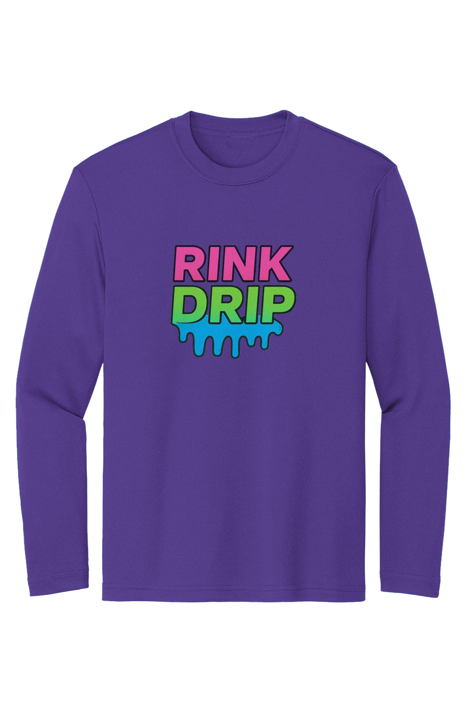 Rink Drip Youth Long Sleeve Tee - Neon Edition