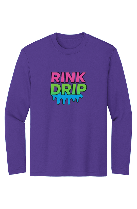 Rink Drip Youth Long Sleeve Tee - Neon Edition