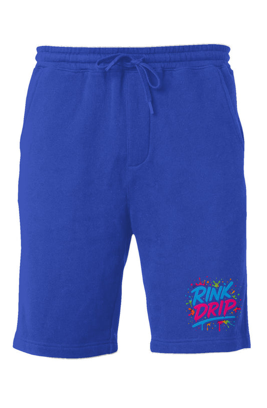 Rink Drip Midweight Fleece Shorts - Neon Splash Ed