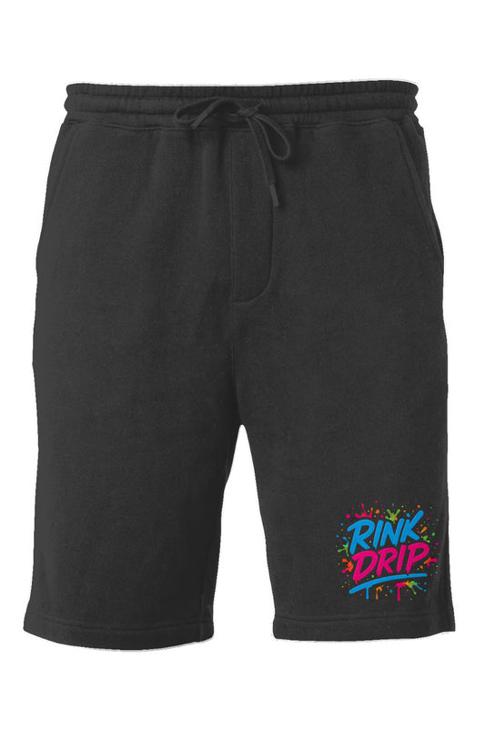Rink Drip Midweight Fleece Shorts - Neon Splash Ed
