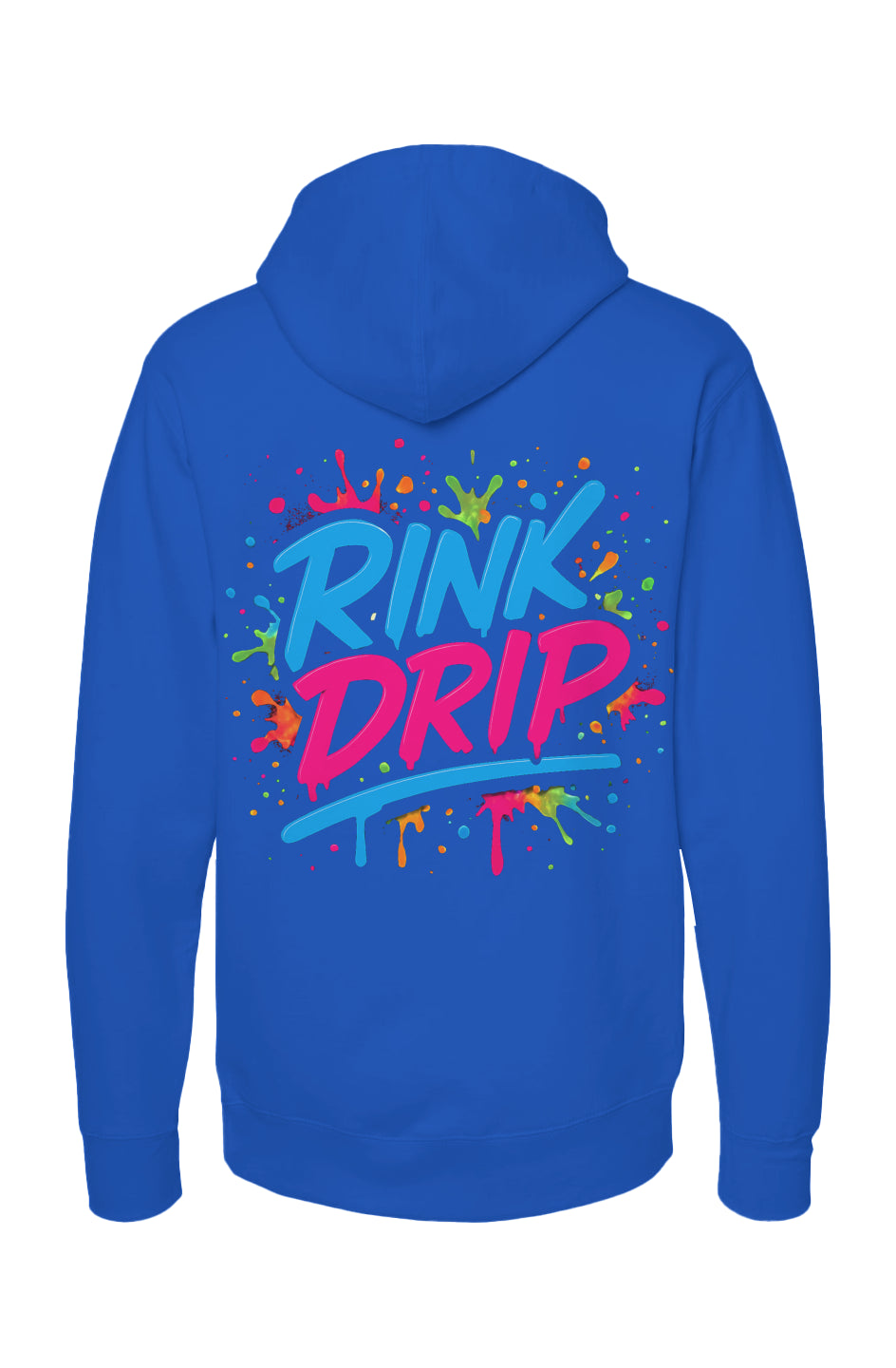 Rink Drip Fleece Hoodie – Neon Splash Edition