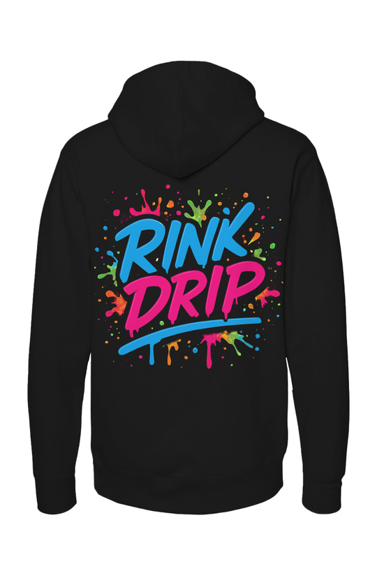 Rink Drip Fleece Hoodie – Neon Splash Edition