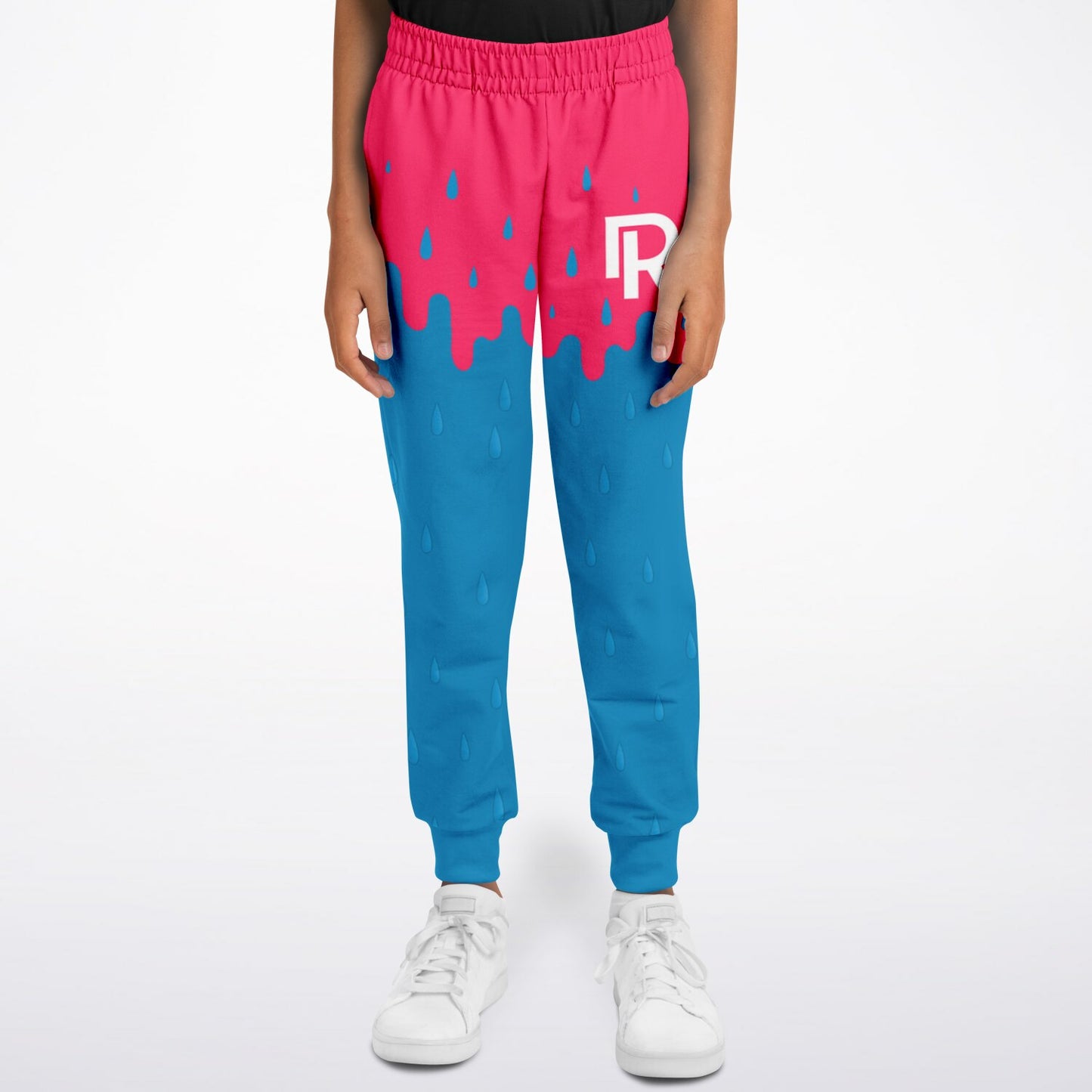 Rink Drip Youth Joggers - Pink & Blue Drop Edition