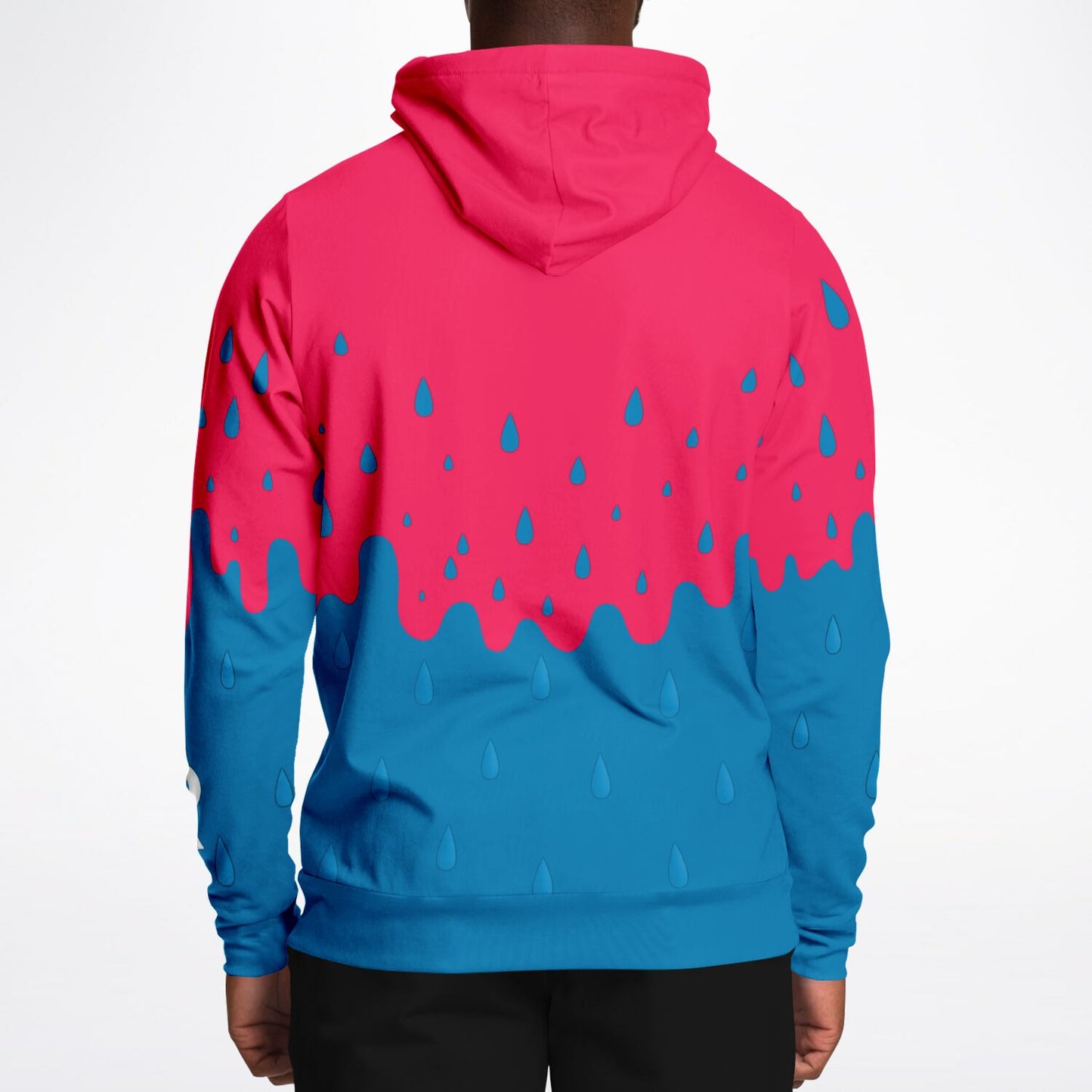 Rink Drip Adult Hoodie – Pink & Blue Drop Edition