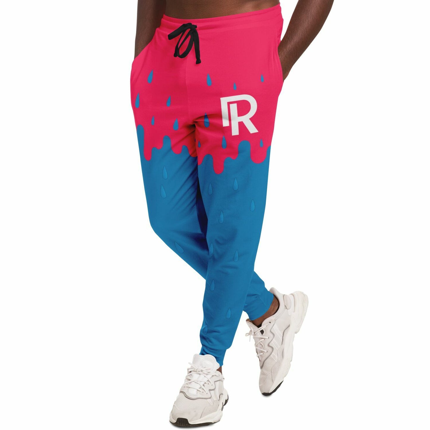 Rink Drip Adult Joggers – Pink & Blue Drop Edition